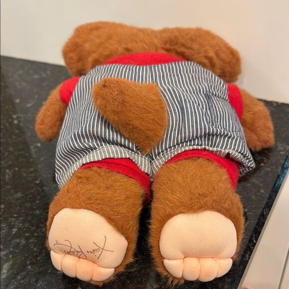 1985 Vintage Furskins Bubba Bear Plush Xavier Roberts Cabbage Patch Country - Picture 7 of 8